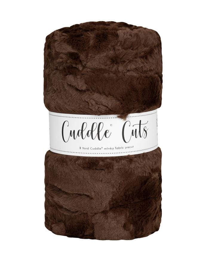 2 Yard Luxe Cuddle® Cut Hide Chocolate || 58/60" Wide x 72" Long