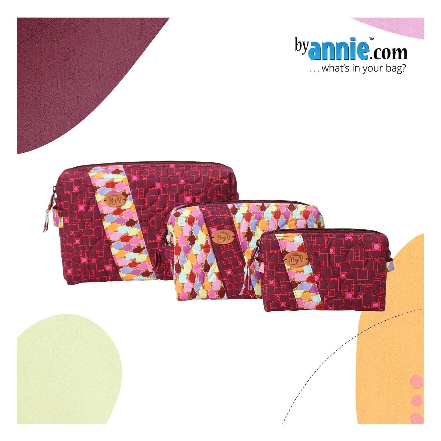 ByAnnie Ditty Bags 2.0 Pattern with Add-On Video Coupon