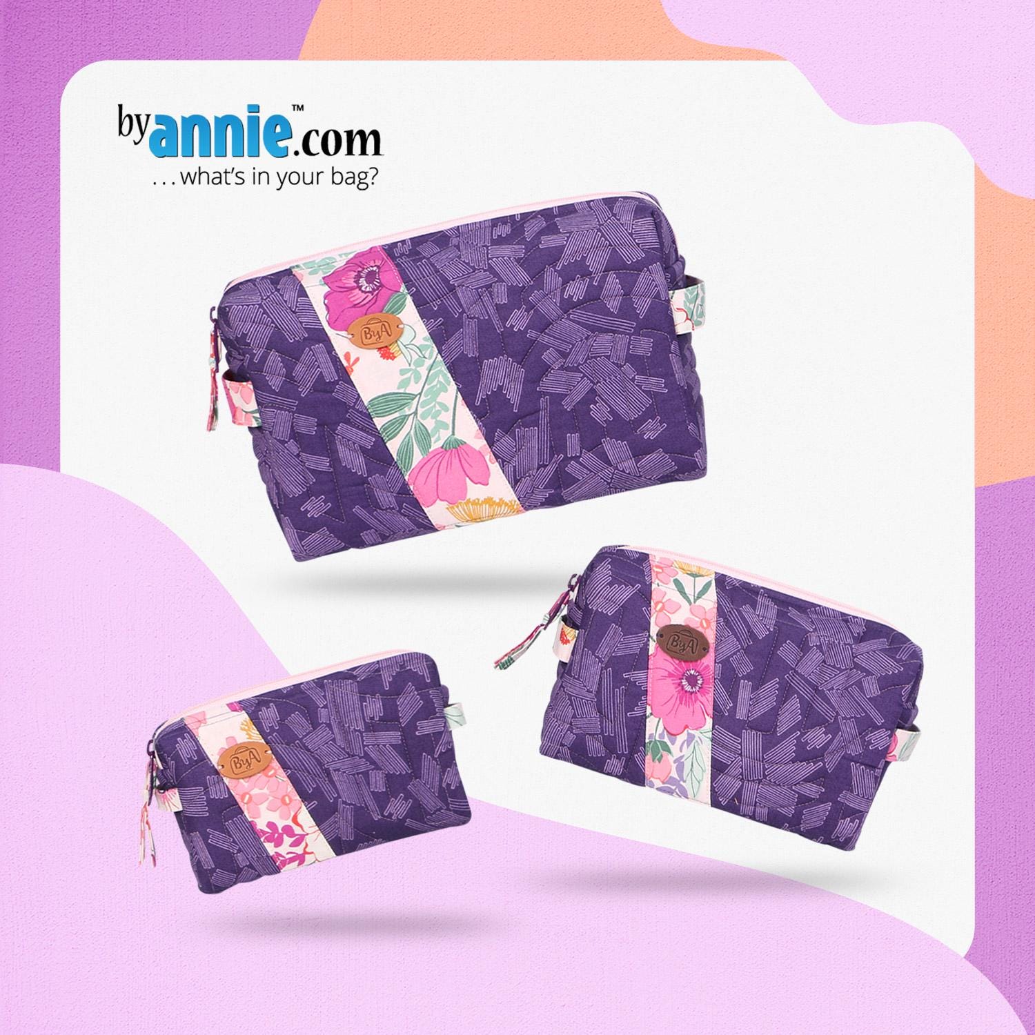 ByAnnie Ditty Bags 2.0 Pattern with Add-On Video Coupon