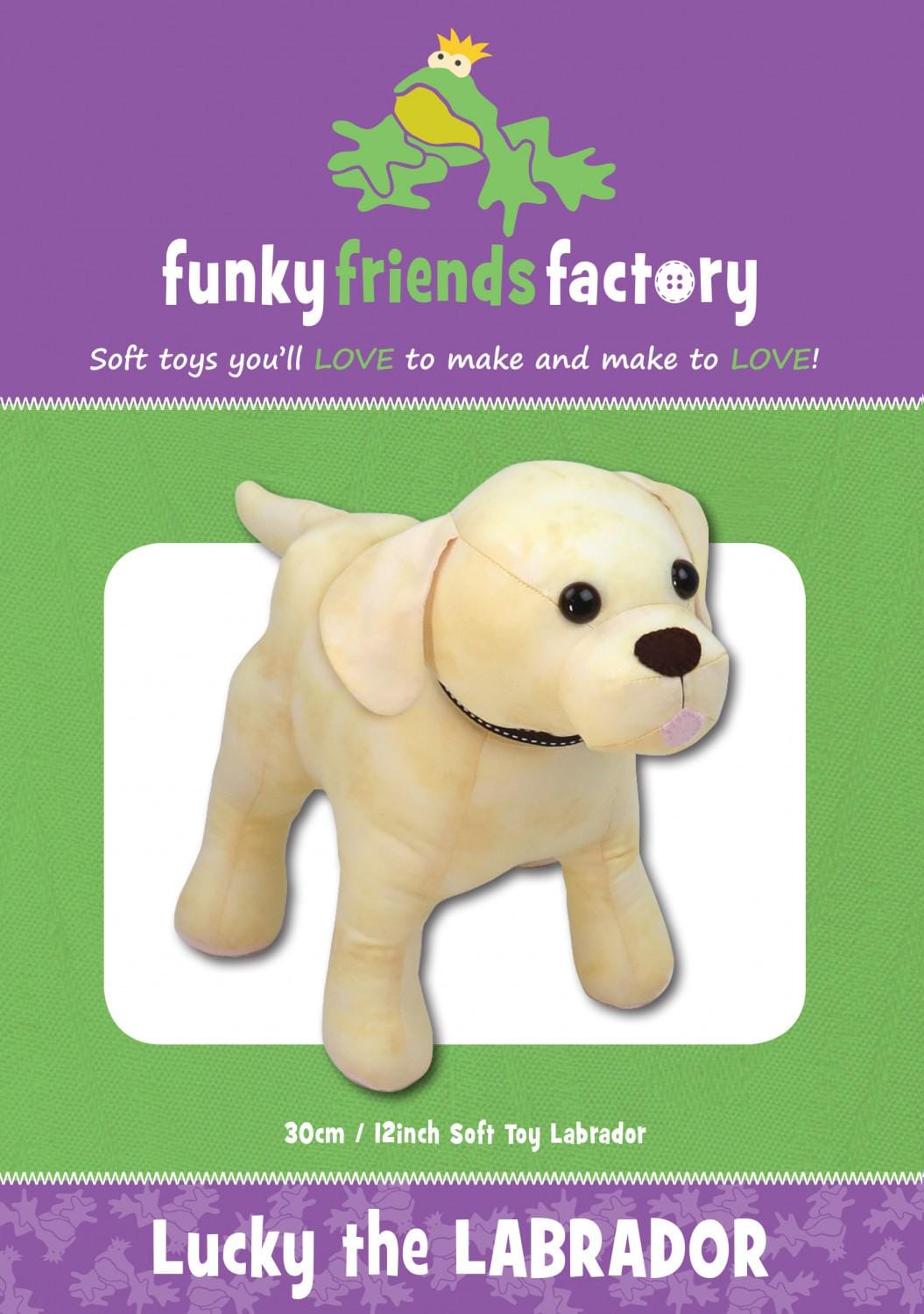 Lucky the Labrador - Funky Friends Stuffed Animal Pattern