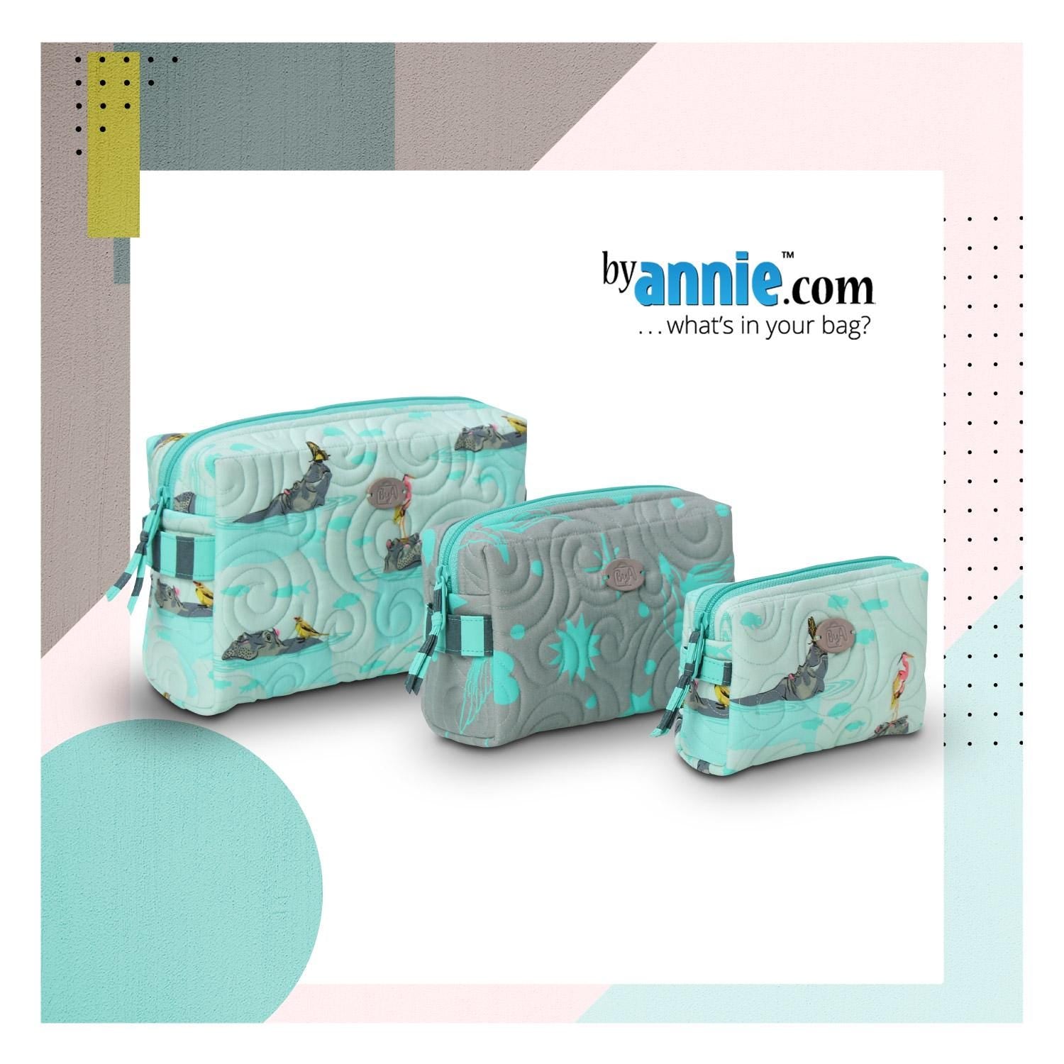 ByAnnie Ditty Bags 2.0 Pattern with Add-On Video Coupon