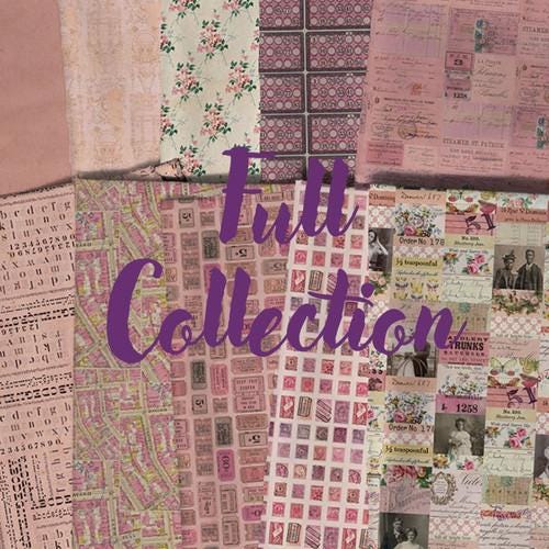 Pink - Toile || Tim Holtz Palette Monthly Collection || Free Spirit