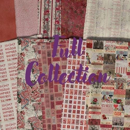 Tim Holtz Palette Collection Bundle - Red || 10 Cuts: Fat Quarter / Half Yard / Yard Bundles