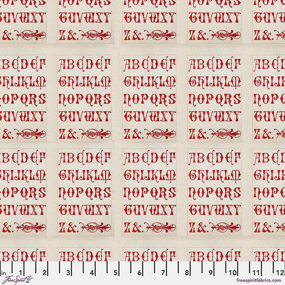 Tim Holtz Palette - Typography || Red Collection || Free Spirit Fabrics