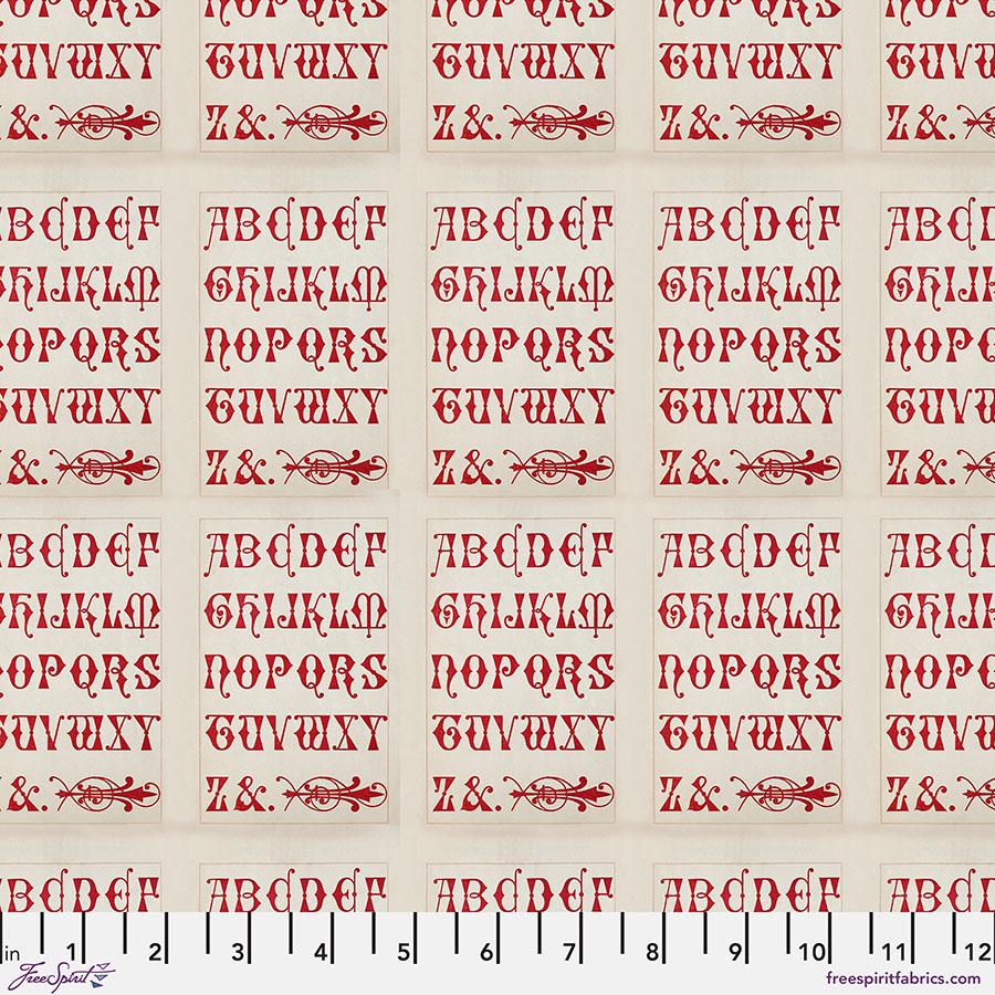 Tim Holtz Palette - Typography || Red Collection || Free Spirit Fabrics