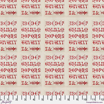 Tim Holtz Palette - Typography || Red Collection || Free Spirit Fabrics