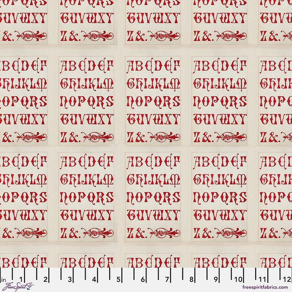 Tim Holtz Palette - Typography || Red Collection || Free Spirit Fabrics