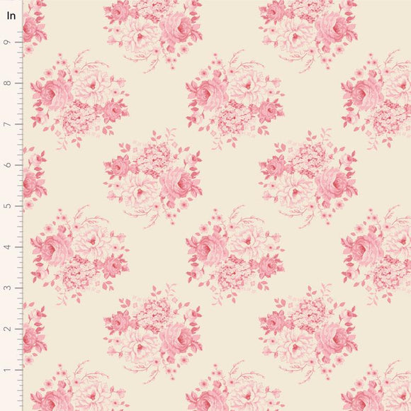 Mia Pink || Sunday Brunch - Pink/Ginger || Tilda Fabric