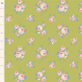 Mille Lime || Sunday Brunch - Lime/Teal || Tilda Fabric