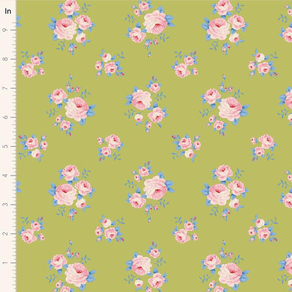 Mille Lime || Sunday Brunch - Lime/Teal || Tilda Fabric