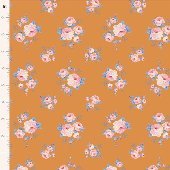 Mille Ginger || Sunday Brunch - Pink/Ginger || Tilda Fabric