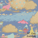 Sunday Brunch Blue || Sunday Brunch - Blue/Sand || Tilda Fabric