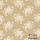 White Flower Sand || Sunday Brunch - Blue/Sand || Tilda Fabric