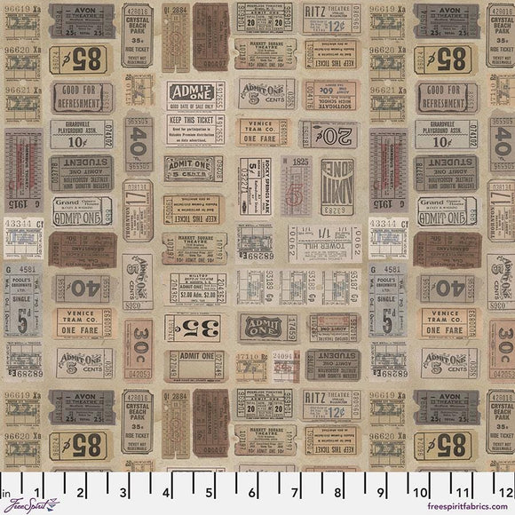 Neutral Tickets || Tim Holtz Palette Monthly Collection || Free Spirit