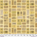 Yellow - Tickets ||Tim Holtz Palette Monthly Collection || Free Spirit