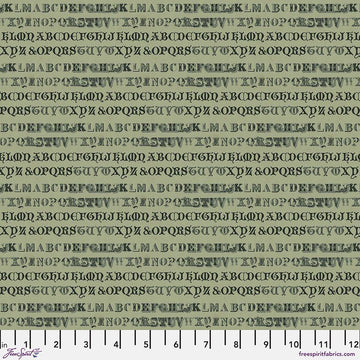 Green Typography || Tim Holtz Palette - Green || Free Spirit