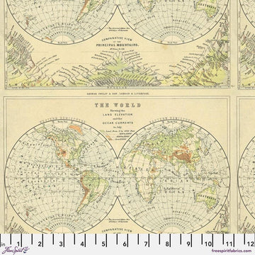 Green Map || Tim Holtz Palette - Green || Free Spirit