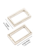 ByAnnie Rectangle Ring - 1" - Set of Two