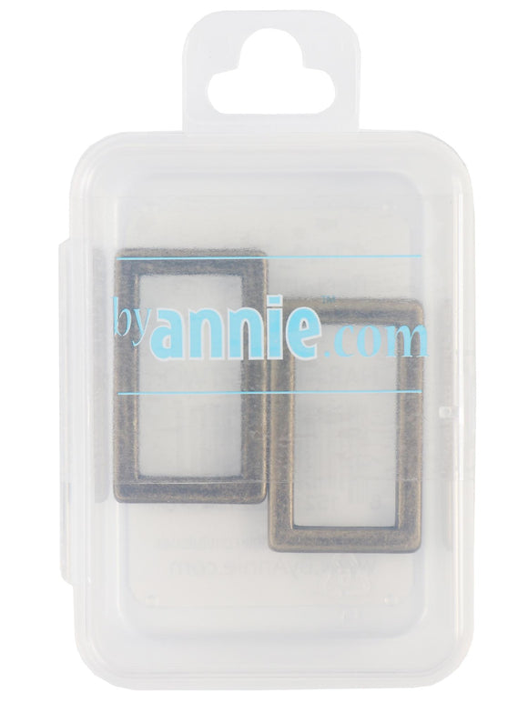 ByAnnie Rectangle Ring - 1" - Set of Two