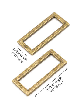 ByAnnie Rectangle Ring - 1 1/2" - Set of Two