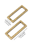 ByAnnie Rectangle Ring - 1 1/2" - Set of Two
