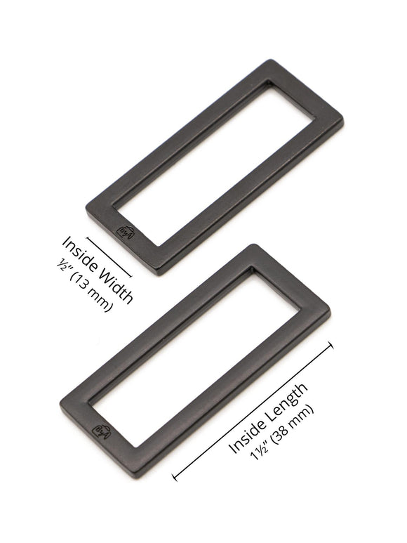ByAnnie Rectangle Ring - 1 1/2" - Set of Two