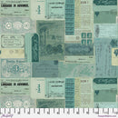Tim Holtz Palette - Teal Ephemera || Teal Collection || Free Spirit Fabrics