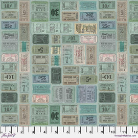 Tim Holtz Palette - Teal Tickets || Teal Collection || Free Spirit Fabrics