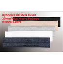 ByAnnie Fold-Over Elastic, 20mm Wide, 2 Yard Package || Neutrals