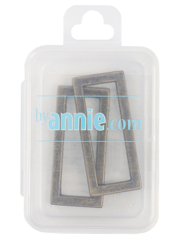ByAnnie Rectangle Ring - 1 1/2" - Set of Two
