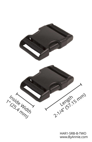 ByAnnie Side Release Buckle (Metal) - 1" - Set of One