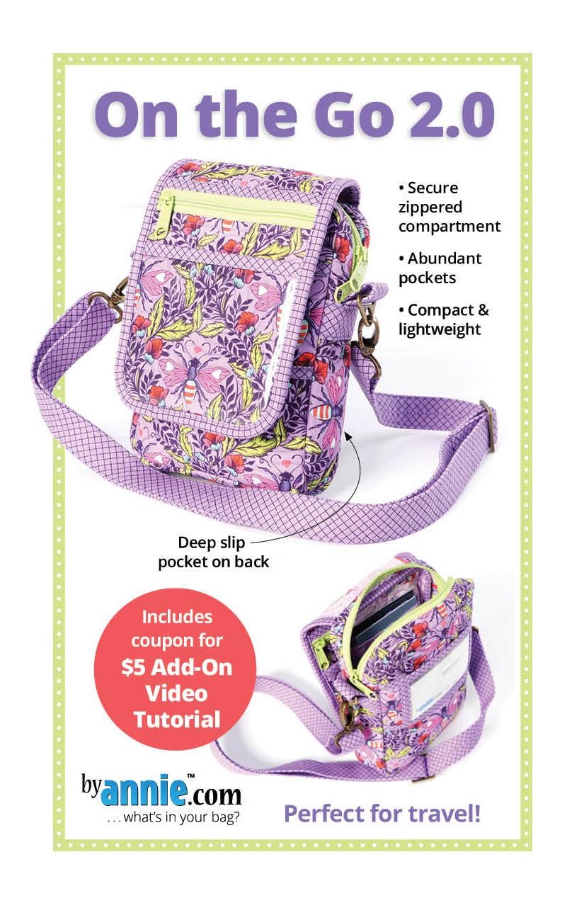 On The Go 2.0 || ByAnnie Bag Pattern with Add-On Video