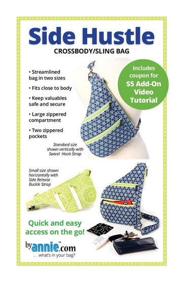 Side Hustle || ByAnnie Bag Pattern with Add-On Video