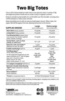 Two Big Totes || ByAnnie Bag Pattern with Add-On Video