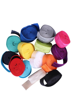 ByAnnie Fold-Over Elastic, 20mm Wide, 2 Yard Package || Varied Colors