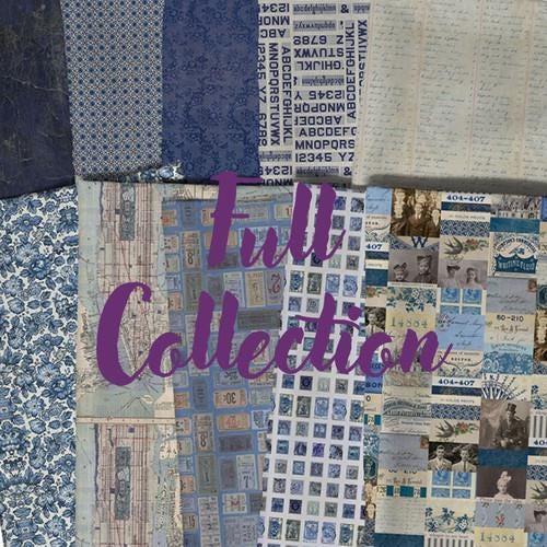 Tim Holtz Palette - Indigo Tiny || Indigo Collection || Free Spirit Fabrics