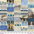 Tim Holtz Palette - Indigo Collage || Indigo Collection || Free Spirit Fabrics