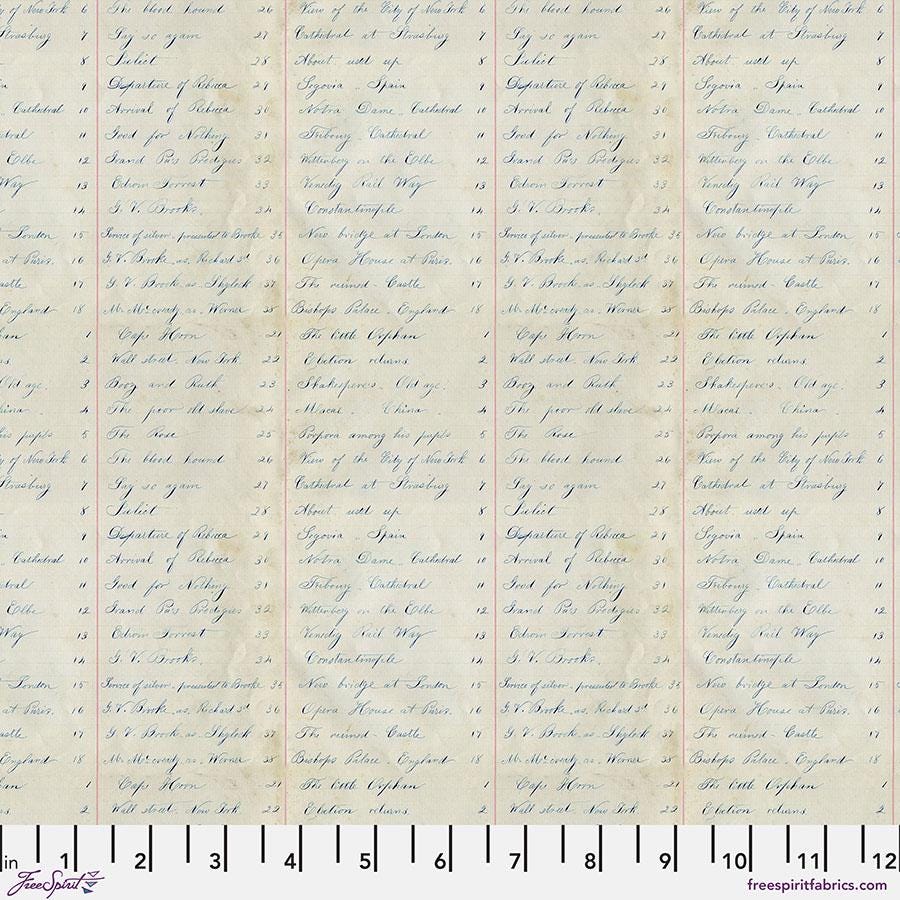 Tim Holtz Palette - Indigo Ledger || Indigo Collection || Free Spirit Fabrics