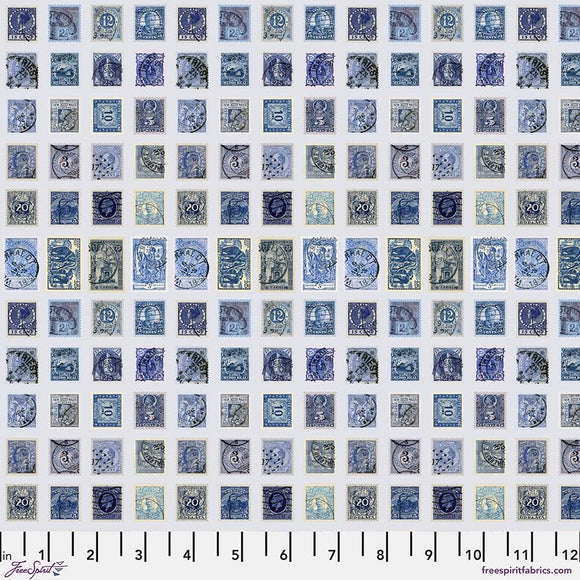 Tim Holtz Palette - Indigo Stamps || Indigo Collection || Free Spirit Fabrics