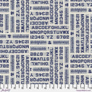 Tim Holtz Palette - Indigo Typography || Indigo Collection || Free Spirit Fabrics