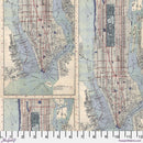 Tim Holtz Palette - Indigo Map || Indigo Collection || Free Spirit Fabrics