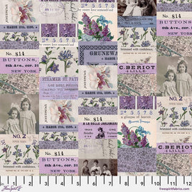 Purple Collage || Tim Holtz Palette Monthly Collection || Free Spirit