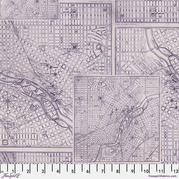 Purple Map || Tim Holtz Palette Monthly Collection || Free Spirit