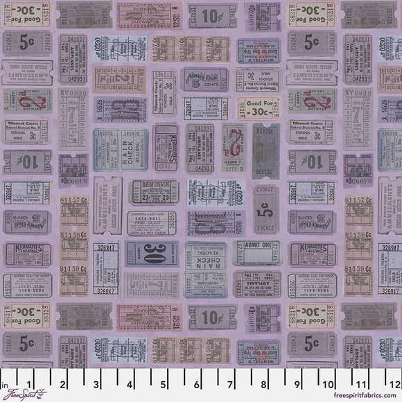 Purple Tickets || Tim Holtz Palette Monthly Collection || Free Spirit