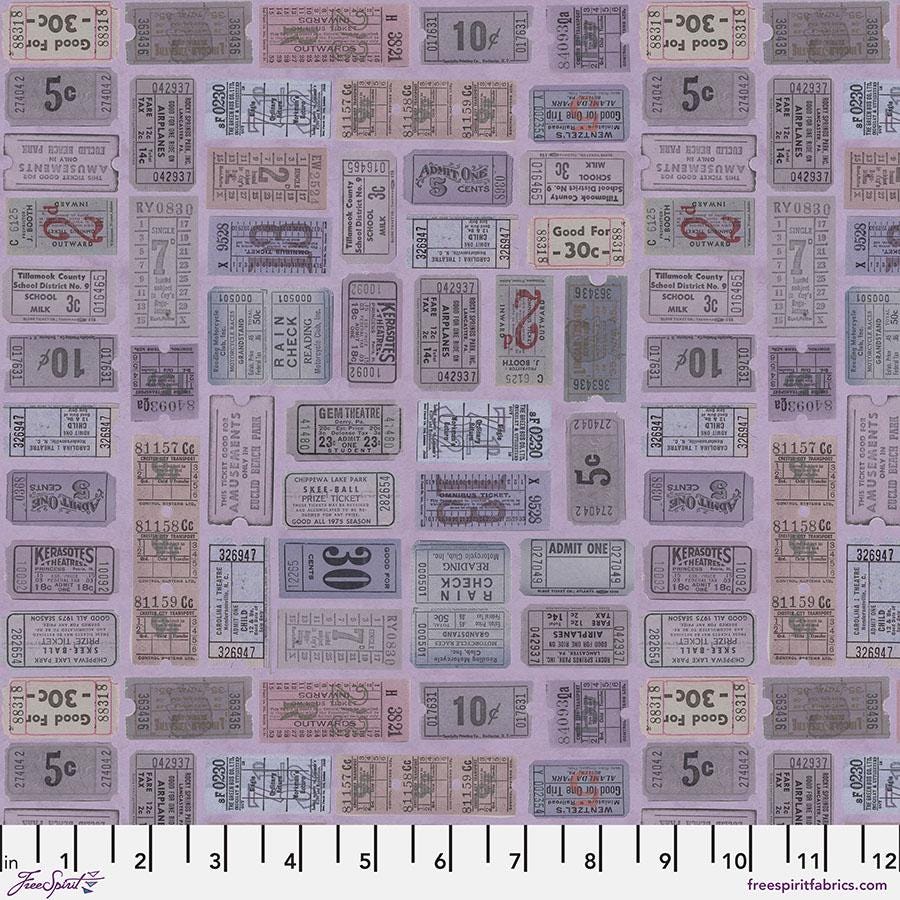 Purple Tickets || Tim Holtz Palette Monthly Collection || Free Spirit