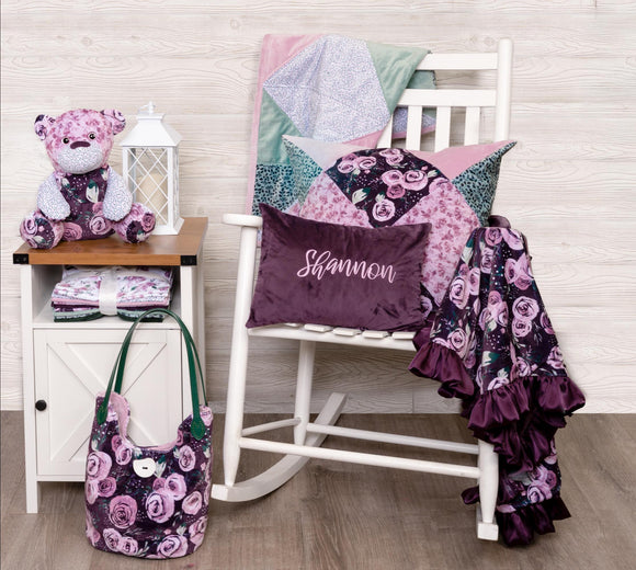 Garden Tonal Woodrose - Meet Me in the Garden Quilting Cuddle® Collection - Shannon Fabrics - 43" wide