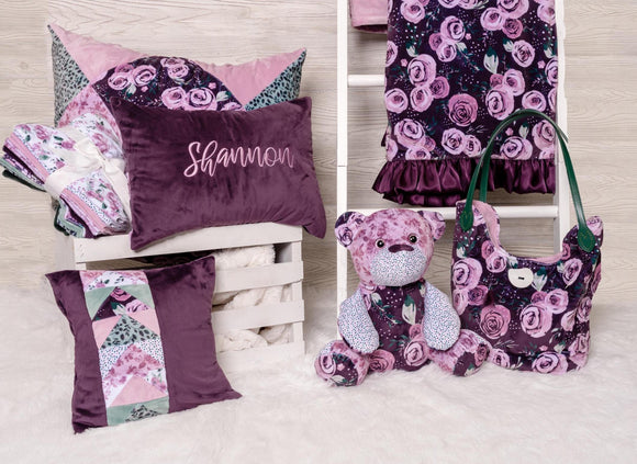 Quilting Cuddle Solid Berry - Meet Me in the Garden Quilting Cuddle® Collection Coordinate - Shannon Fabrics - 43" wide