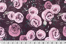 Garden Roses Woodrose - Meet Me in the Garden Quilting Cuddle® Collection - Shannon Fabrics - 43" wide