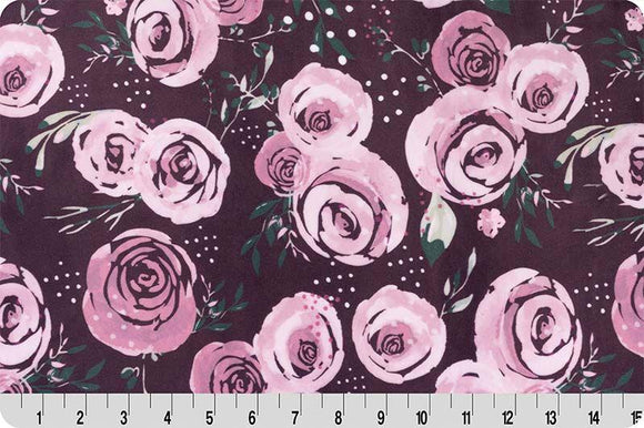 Garden Roses Woodrose - Meet Me in the Garden Quilting Cuddle® Collection - Shannon Fabrics - 43" wide