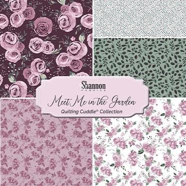Quilting Cuddle Solid Berry - Meet Me in the Garden Quilting Cuddle® Collection Coordinate - Shannon Fabrics - 43" wide